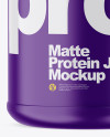 Matte Protein Jar Mockup