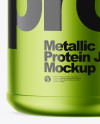 Metallic Protein Jar Mockup