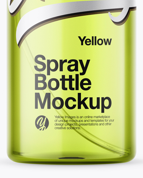 Olive Spray Bottle Mockup