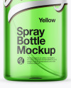 Green Spray Bottle Mockup