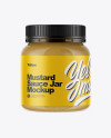 Mustard Sauce Jar Mockup