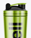 Metallic Shaker Bottle Mockup