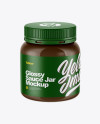 Glossy Sauce Jar Mockup (High-Angle Shot)