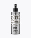 Dark Spray Bottle with Transparent Сap Mockup