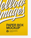 Opened Paper Box Mockup - Side View (High-Angle Shot)