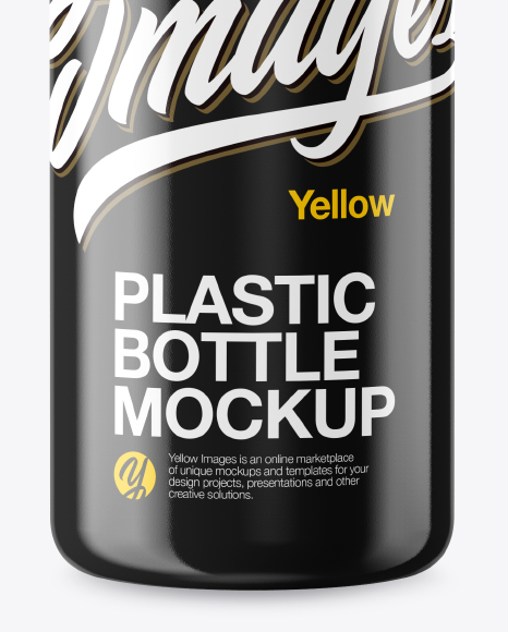 Glossy Bottle Mockup