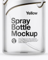 Opened Clear Spray Bottle Mockup