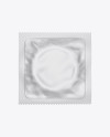 Matte Square Condom Packaging Mockup