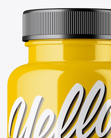 Glossy Pills Bottle Mockup