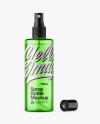 Opened Green Spray Bottle Mockup