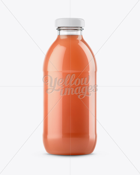 Grapefruit Juice Glass Bottle Mockup