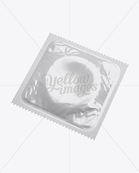 Square Condom Sachet Mockup - Halfside View - Free Download Images High