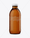 Amber Glass Bottle Mockup Amber Glass Bottle Mockup