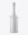 Matte Champagne Bottle HQ Mockup - Front View