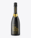 Matte Champagne Bottle HQ Mockup - Front View