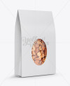 Paper Bag W/ Window Mockup - Half-Side View