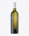 Antique Green Wine Bottle Mockup - Front View