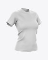 Woman’s T-Shirt Mockup - Half Side View