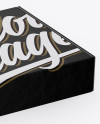 Paper Box Mockup - Half Side View (High-Angle Shot)