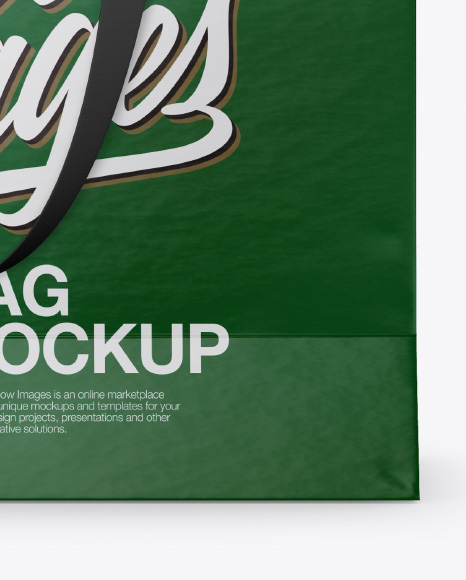 Matte Bag Mockup - Front &amp; Top Views