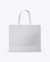 Matte Bag with Raised Up Handles Mockup - Front & Top Views