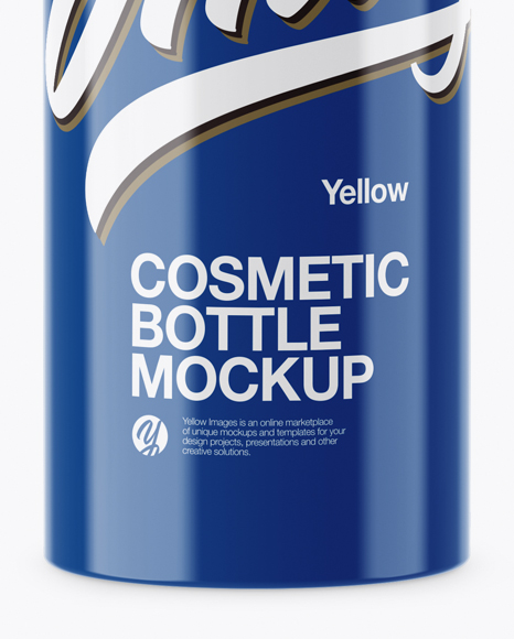 Glossy Cosmetic Bottle Mockup Glossy Cosmetic Bottle Mockup