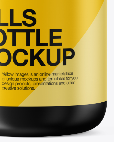 Matte Pills Bottle Mockup