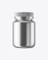 Metallic Pills Bottle Mockup