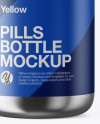 Metallic Pills Bottle Mockup