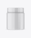 Glossy Protein Jar Mockup