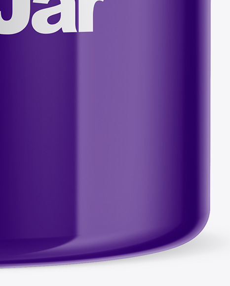 Glossy Protein Jar Mockup