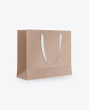 Kraft Bag Mockup - Half Side View