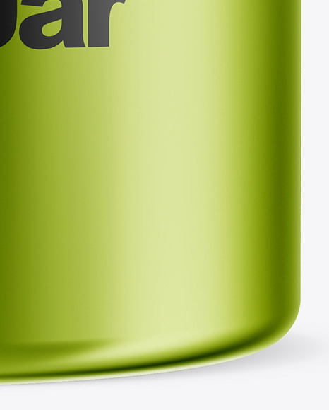 Metallic Protein Jar Mockup Metallic Protein Jar Mockup