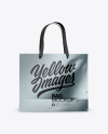 Metallic Bag with Raised Up Handles Mockup - Front &amp; Top Views