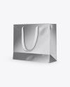 Metallic Bag Mockup - Half Side View