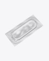 Matte Condom Packaging Mockup - Half Side View