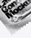 Metallic Condom Packaging Mockup - Half Side View