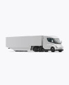 Electric Semi-Trailer Mockup - Right Half Side View