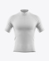 Men&#039;s Full-Zip Cycling Jersey Mockup - Front View