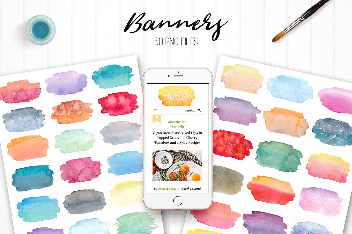 Watercolor Pack for Bloggers