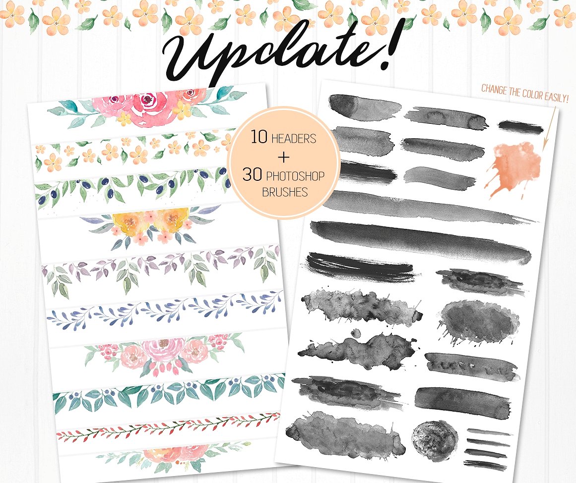 Watercolor Pack for Bloggers Watercolor Pack for Bloggers