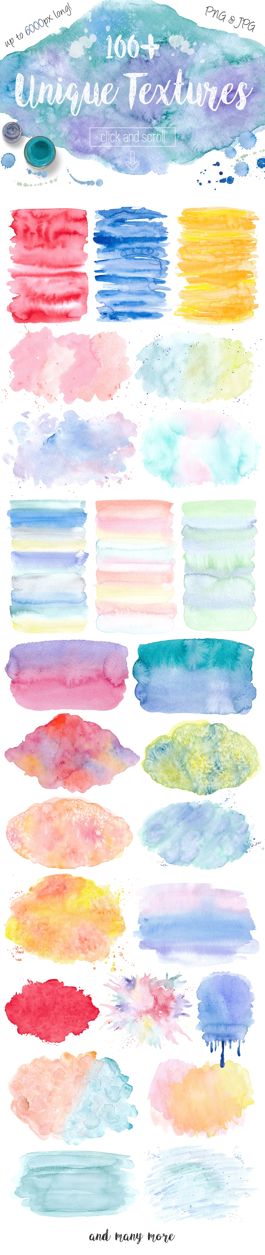 Watercolor Textures. Light & Bright Watercolor Textures. Light & Bright