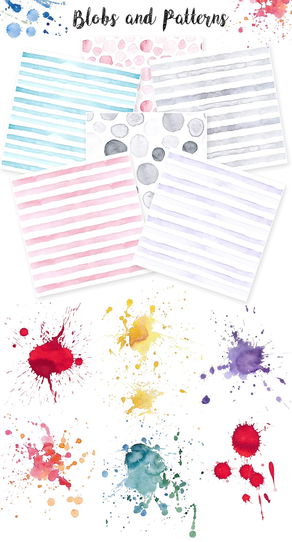 Watercolor Textures. Light & Bright Watercolor Textures. Light & Bright