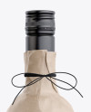 Wine Bottle in Kraft Paper Wrap