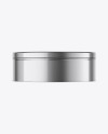 Metallic Round Tin Can Mockup