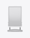 Matte Pavement Stand Mockup - Front View
