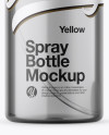 Opened Dark Spray Bottle With Transparent 小ap Mockup Opened Dark Spray Bottle With Transparent 小ap Mockup