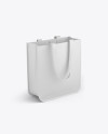 Shopping Bag Mockup - Half Side View (High-Angle Shot)