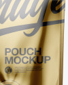 Metallic Stand-Up Pouch With Dispenser Mockup