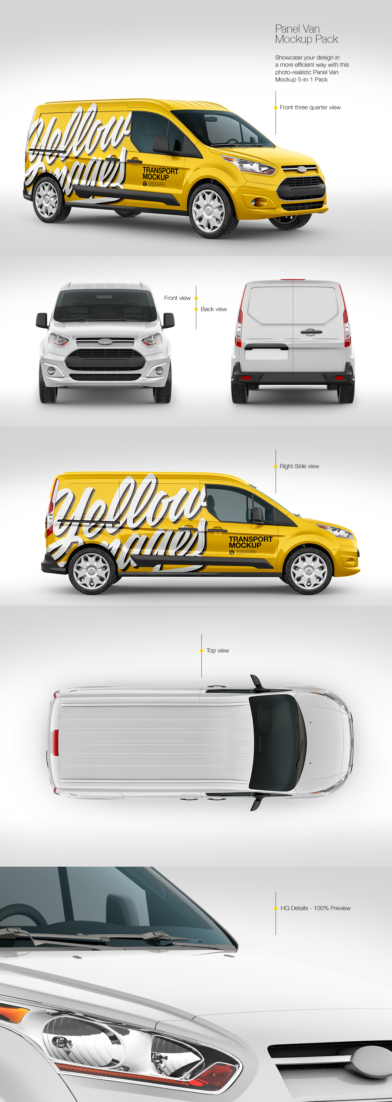 Panel Van Mockup Pack